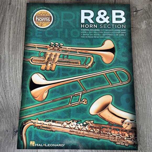 R&B Horn Section Transcribed Horns Sheet Music Book Hal Leonard - Picture 2 of 6